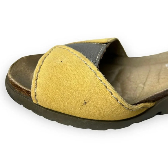 Fly London Imat Bumblebee/Bronze Wedge Sandals 36 - Picture 7 of 12